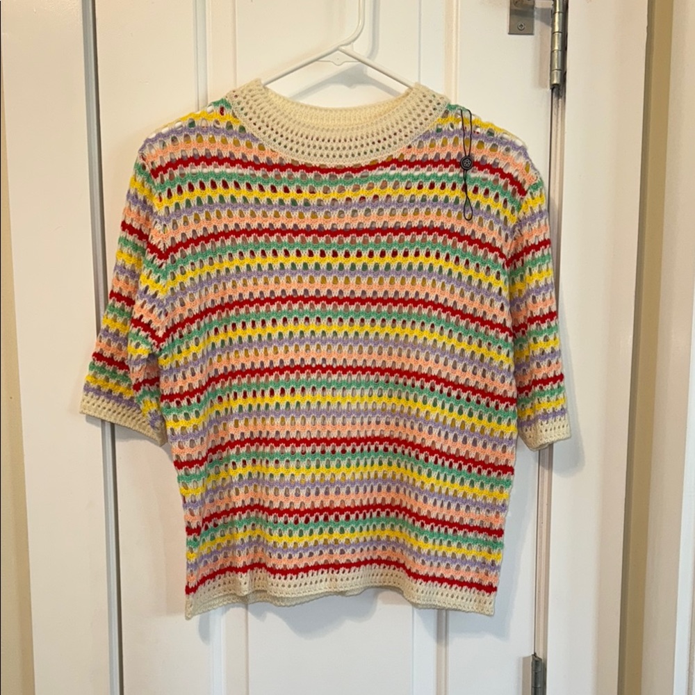 Multicolor Striped Knit Top